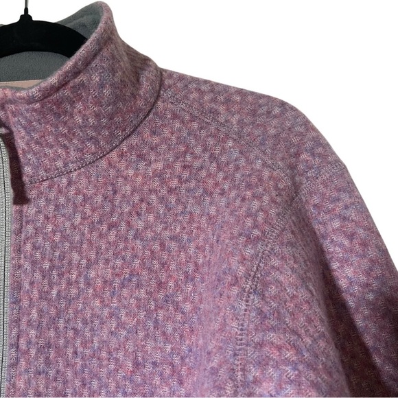 Sherpa Adventure Gear Purple Pink Wool Blend Full Zip Sweater Jacket Medium - Picture 9 of 12